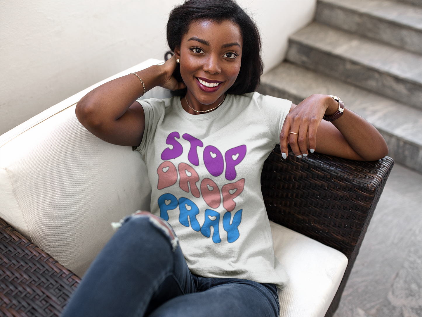 Stop Drop Pray Unisex Tee